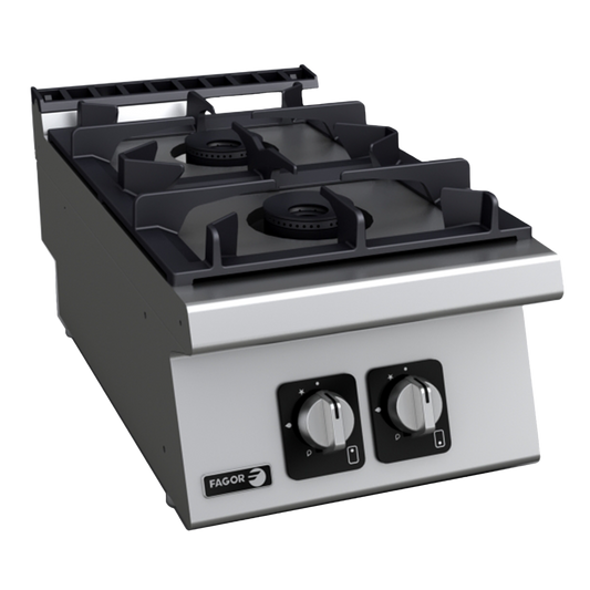 Fagor Kore 700 Series 400mm 2 Burner Gas Cooktop - C-G720H