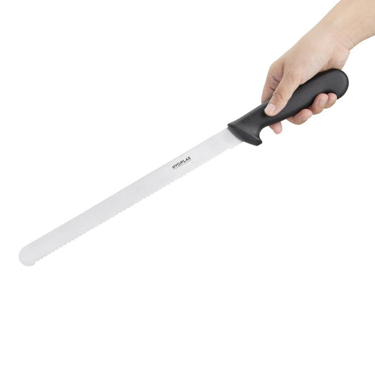 Hygiplas Slicer Serrated Black - 12"