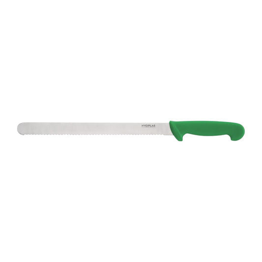Hygiplas Slicer Serrated Green - 12"
