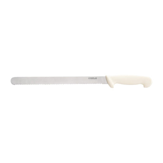Hygiplas Slicer Serrated White - 12"