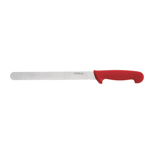 Hygiplas Slicer Serrated Red - 10"