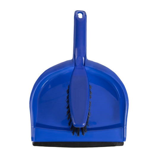Jantex Soft Dustpan & Brush Set Blue