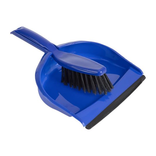 Jantex Soft Dustpan & Brush Set Blue