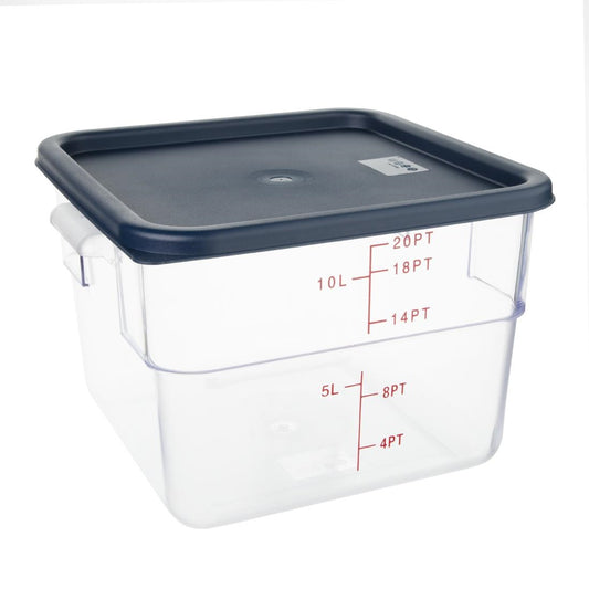 Hygiplas Square Blue Lid to fit - 10/15Ltr