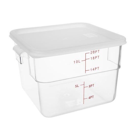 Hygiplas Square White Lid to fit - 10/15Ltr