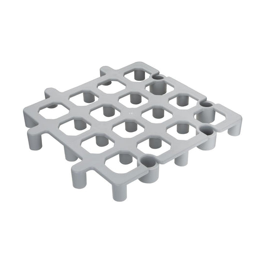 Vogue Dunnage Floor Rack Grey Polypropylene - 335x335mm 13 1/4x13 1/4" (Pack 2)