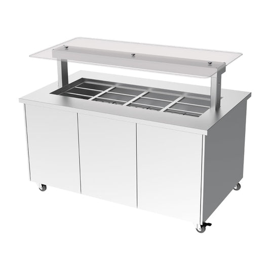 Culinaire Heated Mobile Island Buffet- 4 Module CH.IBSS.BMC.U.GSF.4