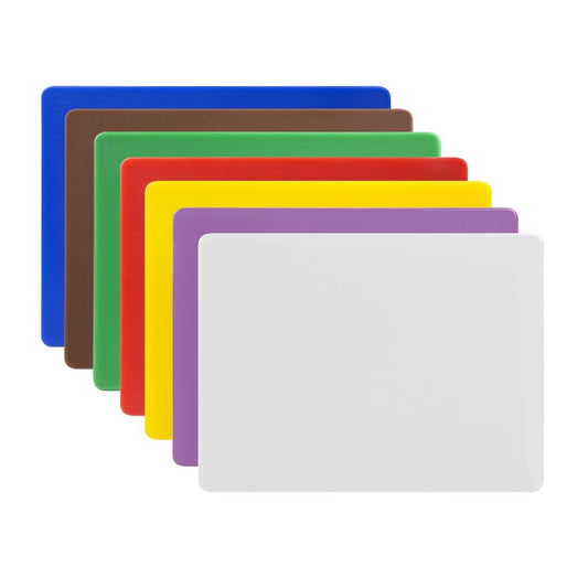 Hygiplas Low Density Chopping Board Set - 229x305x12mm (Set 7)