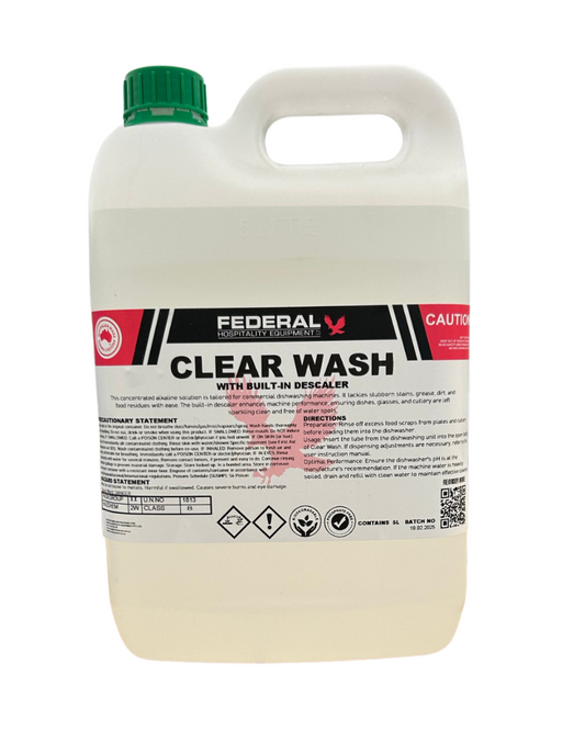 CLEAR WASH DISHWASHER CHEMICAL 5LT - DH-WS5L