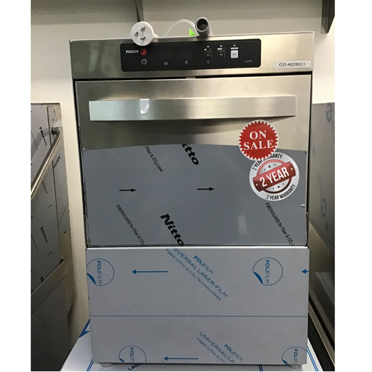Ex-Showroom: Fagor EVO-CONCEPT glass washer with drain pump and detergent & rinse dispenser cold rinse - CO-402BDD-VIC1012
