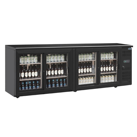 Polar U-Series Back Bar Counter - 4 Door