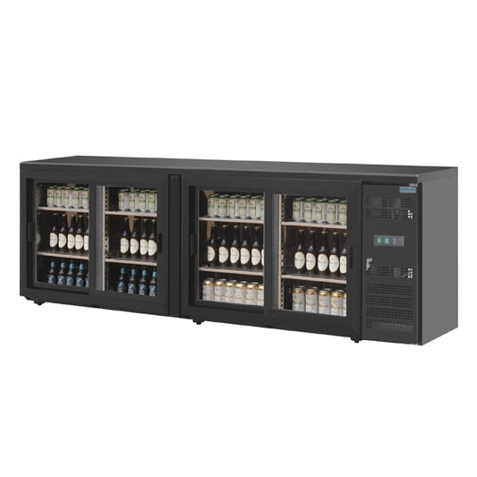 Polar U-Series Back Bar Counter - 4 Door