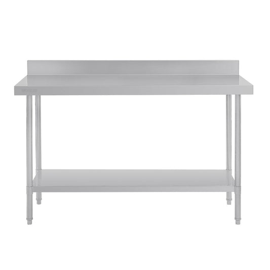 Vogue Premium 304 Stainless Steel Table with Upstand - 1800x600x900mm