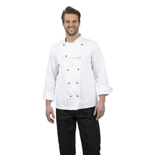Chicago Chefs Jacket Long Sleeve Stud Button - Size XXL