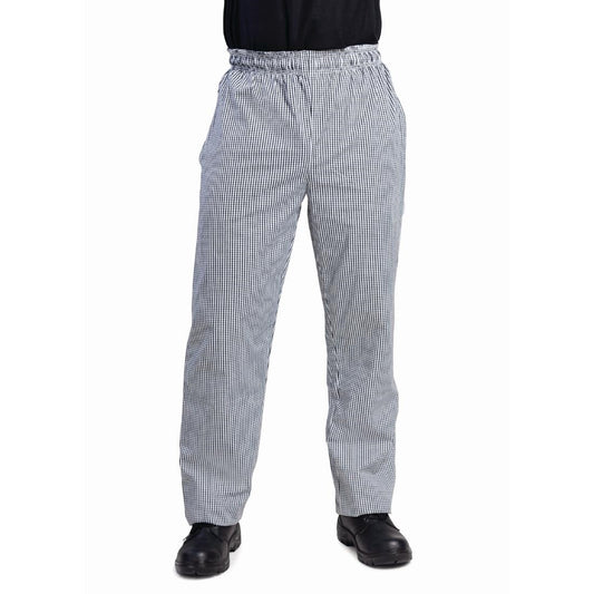 Whites Vegas Small Black & White Check Trousers Polycotton - Size M