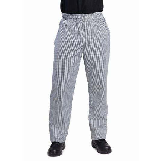 Whites Vegas Small Black & White Check Trousers Polycotton - Size S