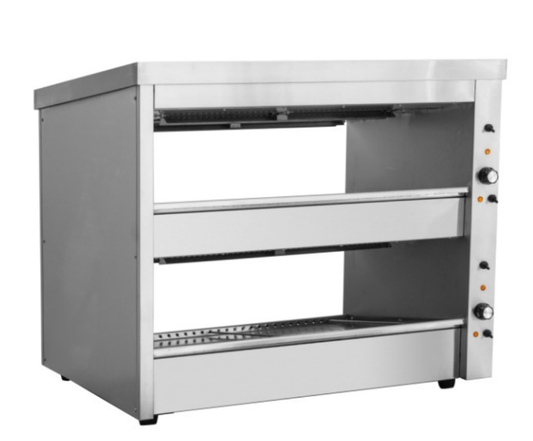 BENCHSTAR 1000mm 2 Shelves Hot Food Display Warmer - EHW-100
