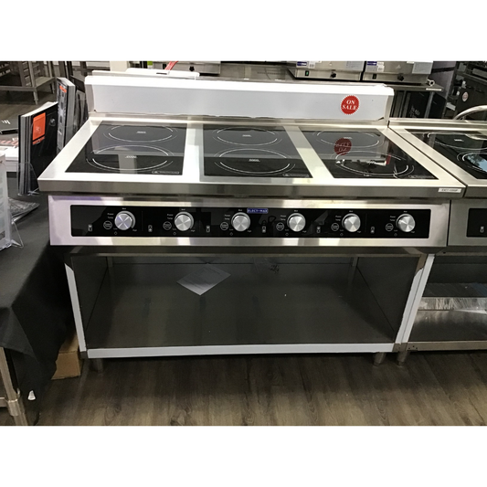 Ex-Showroom: Electmax 700 Series Induction 6-Burner Cooker with Splashback - EIC7-1200P-VIC1020