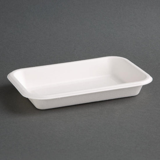 Fiesta Compostable Bagasse Tray - 12oz 8.5 x 5.5 (Pack 50)