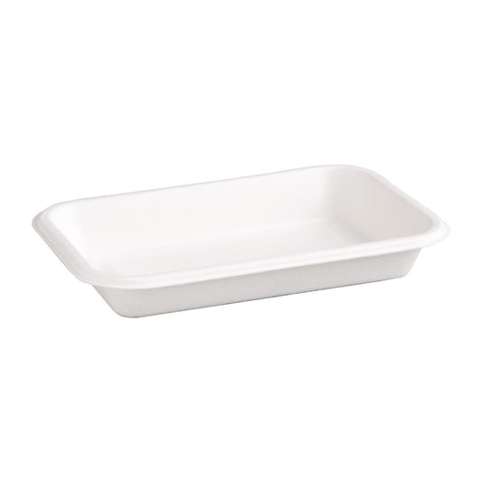 Fiesta Compostable Bagasse Tray - 12oz 8.5 x 5.5 (Pack 50)