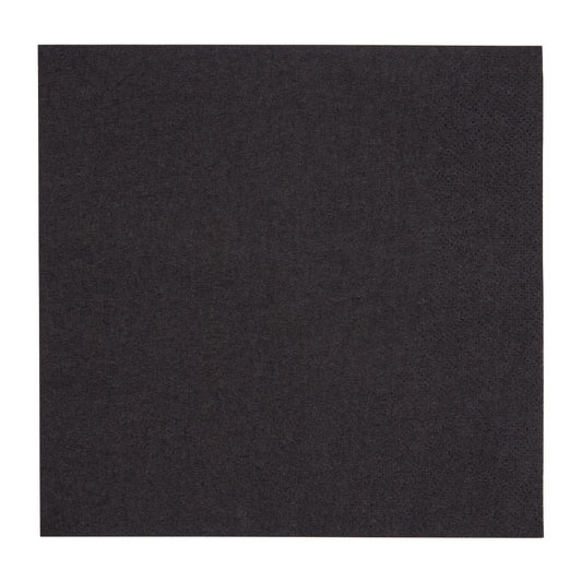 Fiesta Recyclable 33cm 2 ply 4 Fold Black Lunch Napkin (Pack 2000)