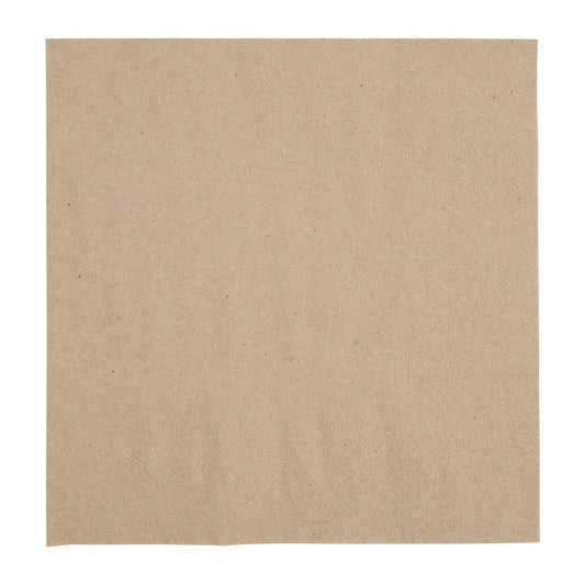 Fiesta Recyclable 33cm 2 ply 4 Fold Recycled Kraft Lunch Napkin (Pack 2000)