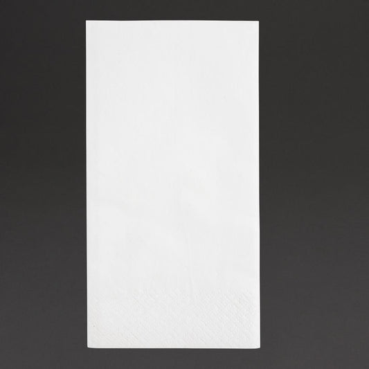 Fiesta Recyclable 33cm 2 ply 8 Fold White Lunch Napkin (Pack 2000)