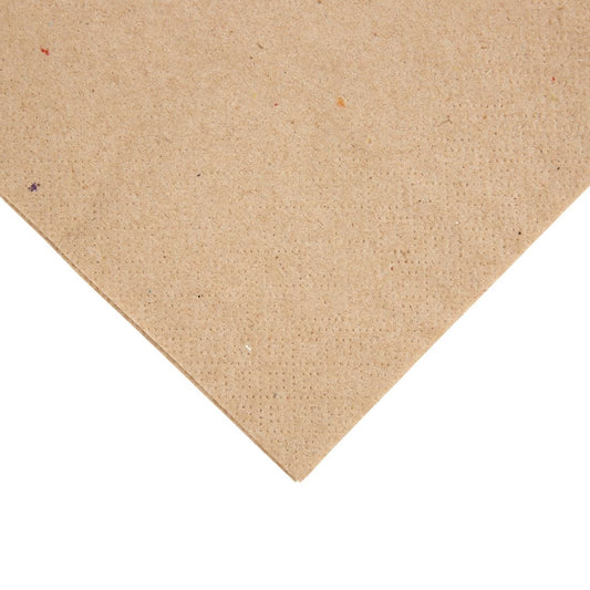 Fiesta Recyclable 40cm 2 ply 4 Fold Recycled Kraft Dinner Napkin (Pack 2000)