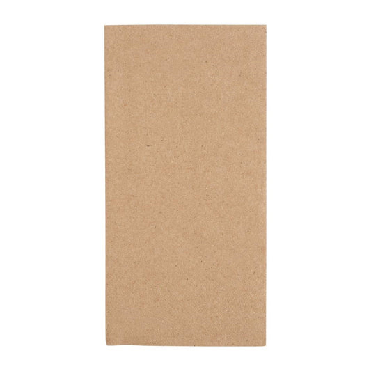 Fiesta Recyclable 40cm 2 ply 8 Fold Recycled Kraft Dinner Napkin (Pack 2000)