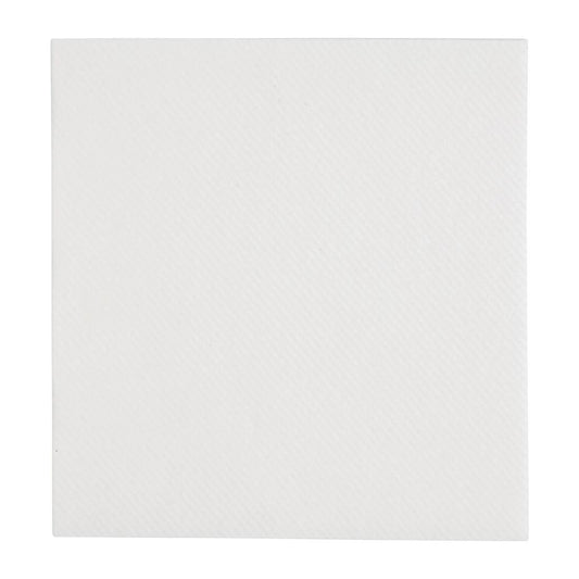 Fiesta Recyclable 24cm Airlaid 4 Fold White Cocktail Napkin (Pack 2400)