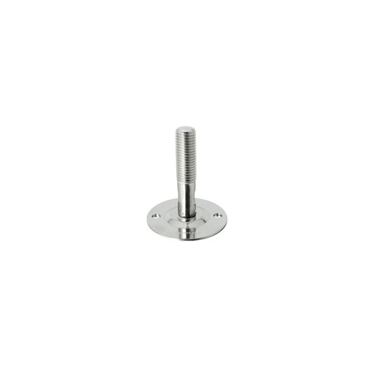 Stainless Steel Disc Foot 50mm Diameter. 105mm Stem. M16 - FH-11
