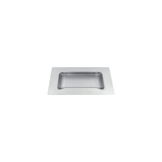 Stainless Steel Drawer Pull. Flush Mount Type. 120mm x 62mm - FH-41