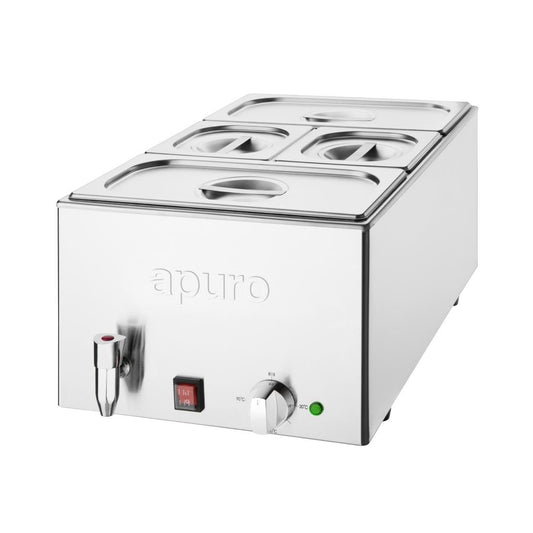 Apuro Bain Marie with Tap & Pans