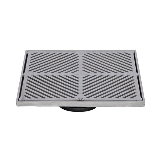 300mm Square Floor Waste (suits 100mm pipe) (Heel Proof) FW-300S-304