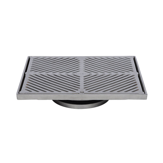 300mm Square Floor Waste (suits 150mm pipe) (Heel Proof) FW-300S-150-316