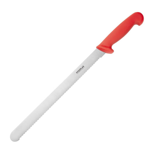 Hygiplas Slicer Serrated Red - 300mm 12"