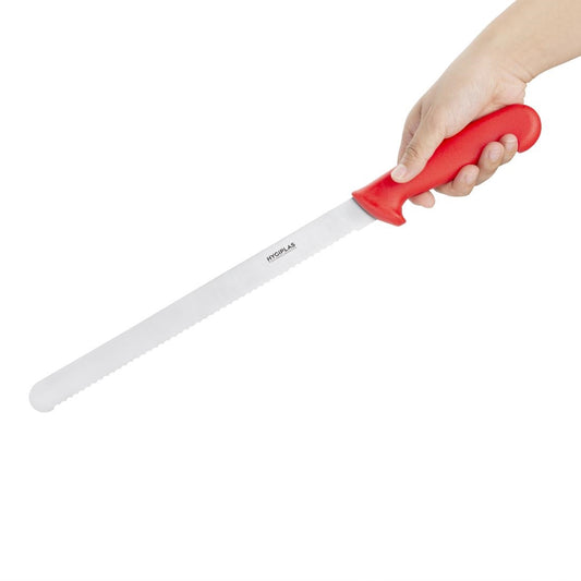 Hygiplas Slicer Serrated Red - 300mm 12"