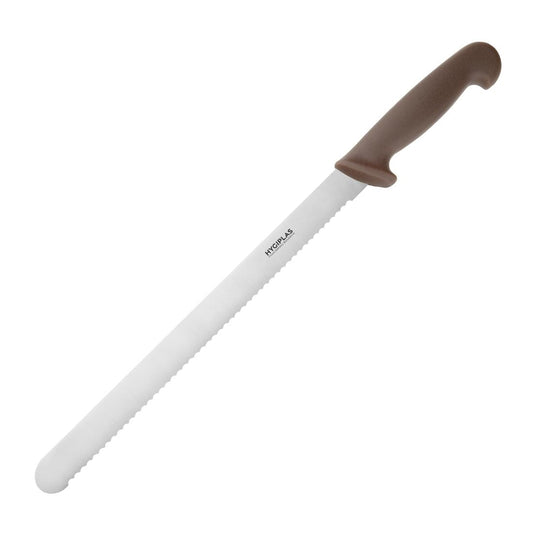 Hygiplas Slicer Serrated Brown - 300mm 12"