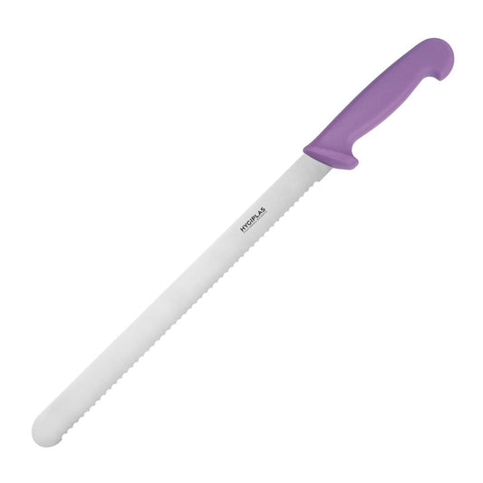 Hygiplas Slicer Serrated Purple - 300mm 12"