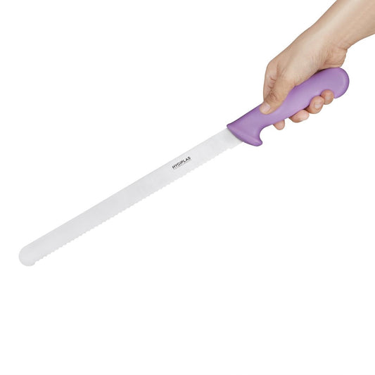 Hygiplas Slicer Serrated Purple - 300mm 12"