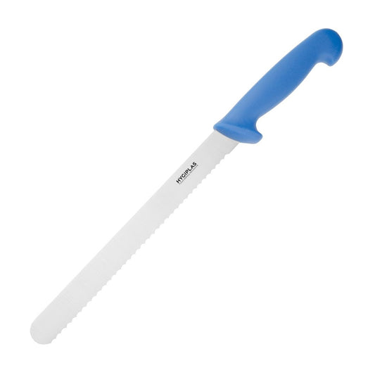 Hygiplas Slicer Serrated Blue - 250mm 10"