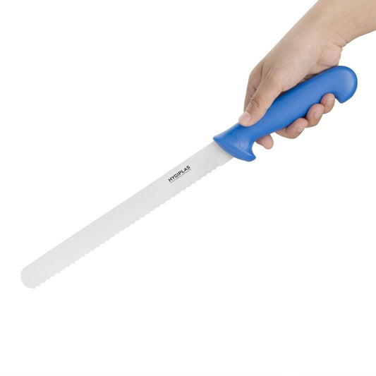 Hygiplas Slicer Serrated Blue - 250mm 10"