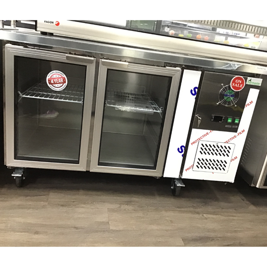 Ex-Showroom: Thermaster 2 Glass Door Gastronorm Bench Fridge - GN2100TNG-VIC1028