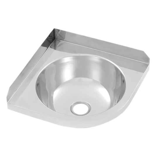 Corner Stainless Steel Hand Basin HBCR