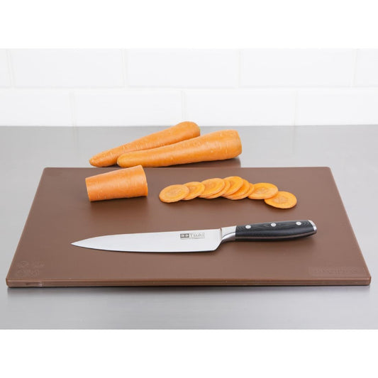 EDLP - Hygiplas Anti-bacterial Low Density Chopping Board Brown - 450x300x10mm