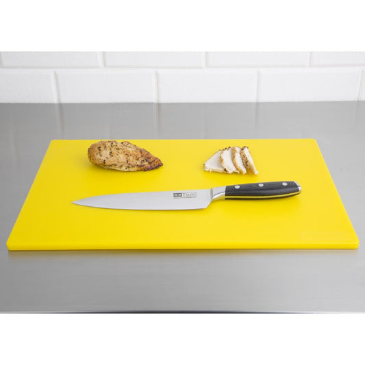 EDLP - Hygiplas Anti-bacterial Low Density Chopping Board Yellow - 450x300x10mm