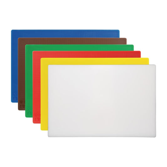 Hygiplas Antibacterial High Density Chopping Board Set - 450x300x12mm (Set 6)
