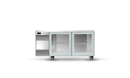 BackBar 2 Glass Swing Door CounterLine Fridge CL.2.GSW