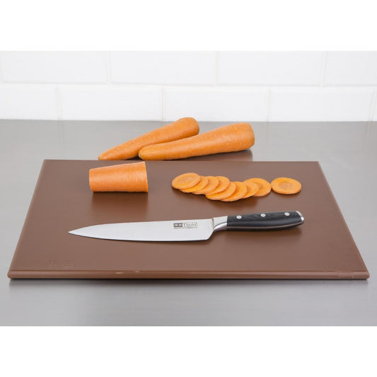 EDLP - Hygiplas High Density Chopping Board Brown - 450x300x12mm 17.75x12x0.5"