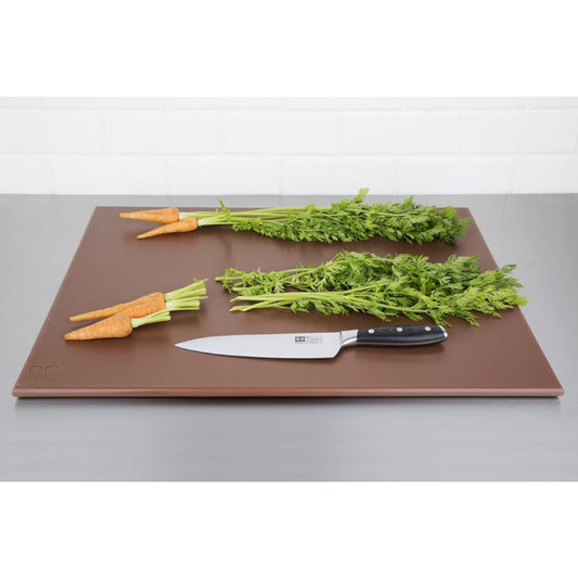 EDLP - Hygiplas High Density Chopping Board Brown - 600x450x12mm 23.5x17.75x0.5"
